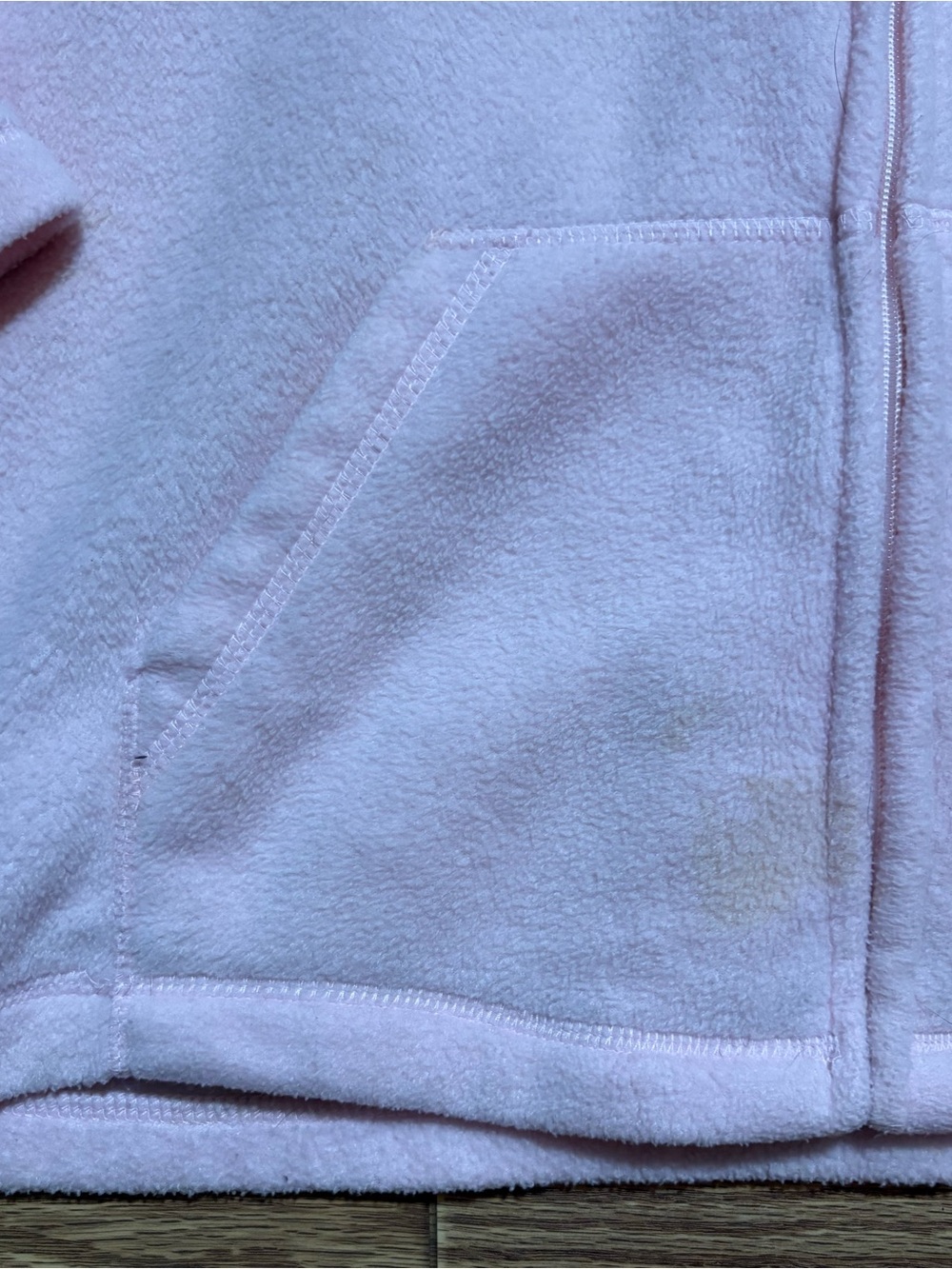Vintage Y2K 2000s Disney Winnie the Pooh Fleece Full Zip Hoodie Pink XL - Picture 2 of 8